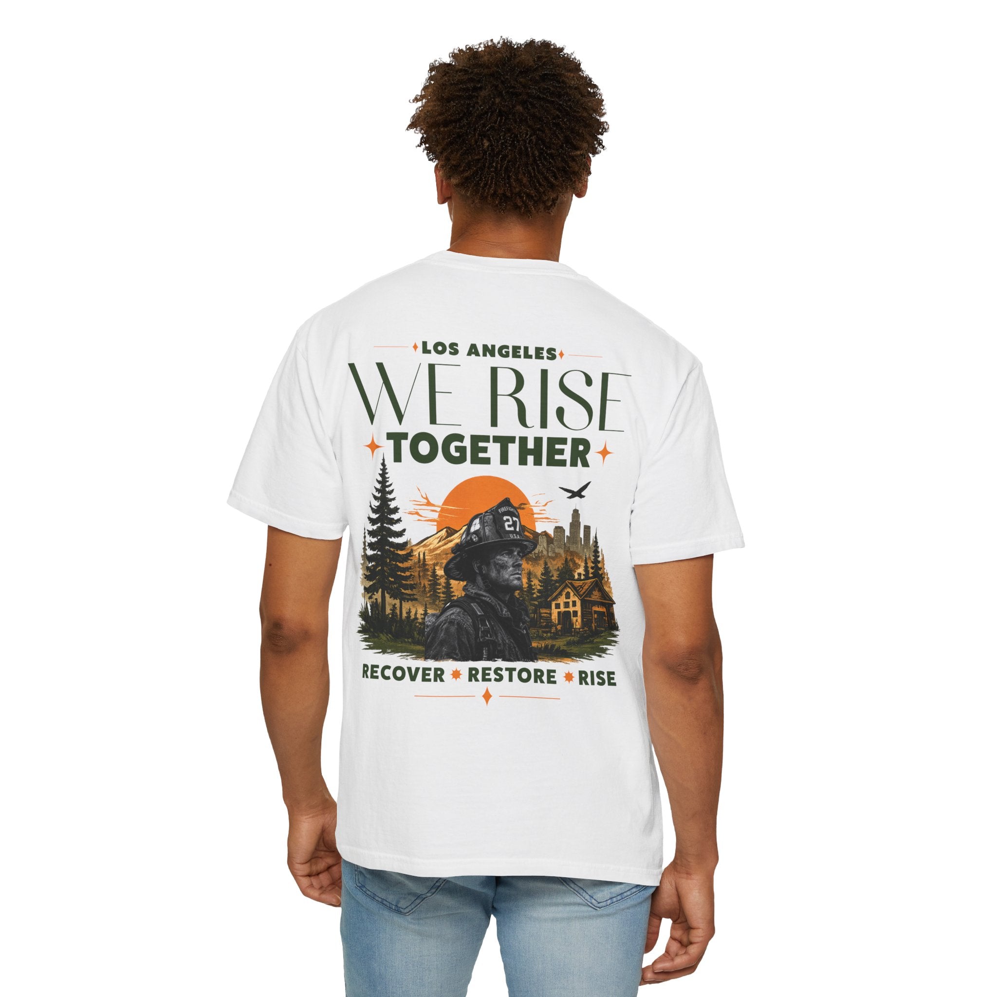 We Rise Together — Los Angeles Recovery T-Shirt