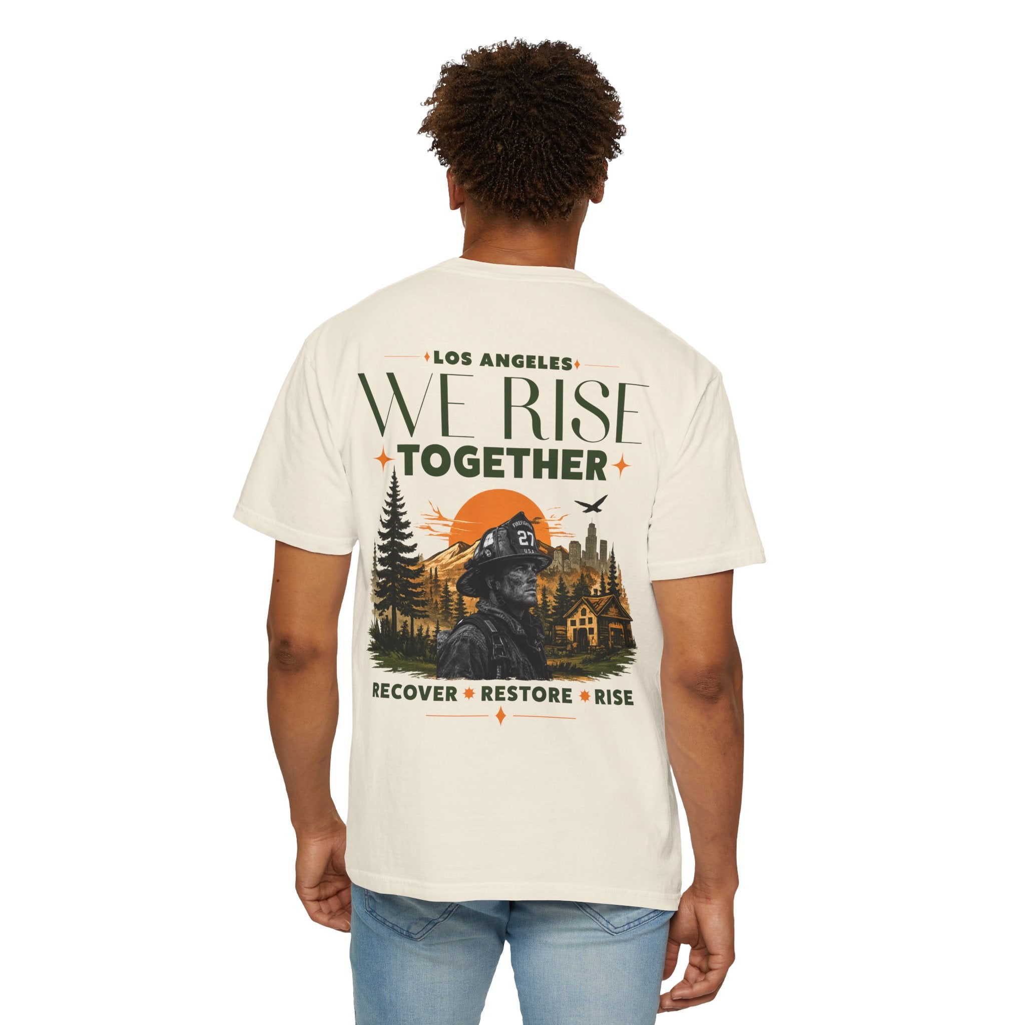 We Rise Together — Los Angeles Recovery T-Shirt