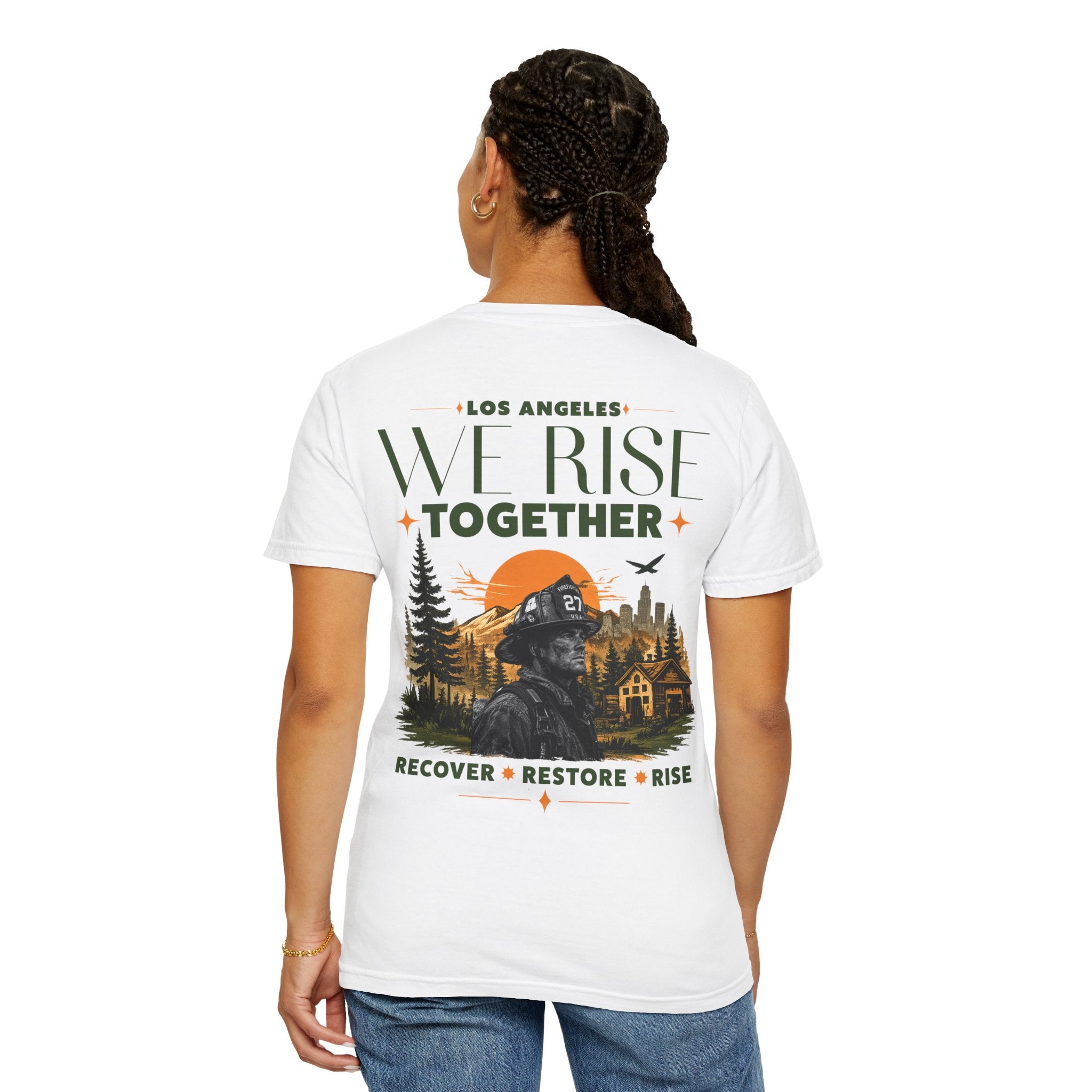 We Rise Together — Los Angeles Recovery T-Shirt