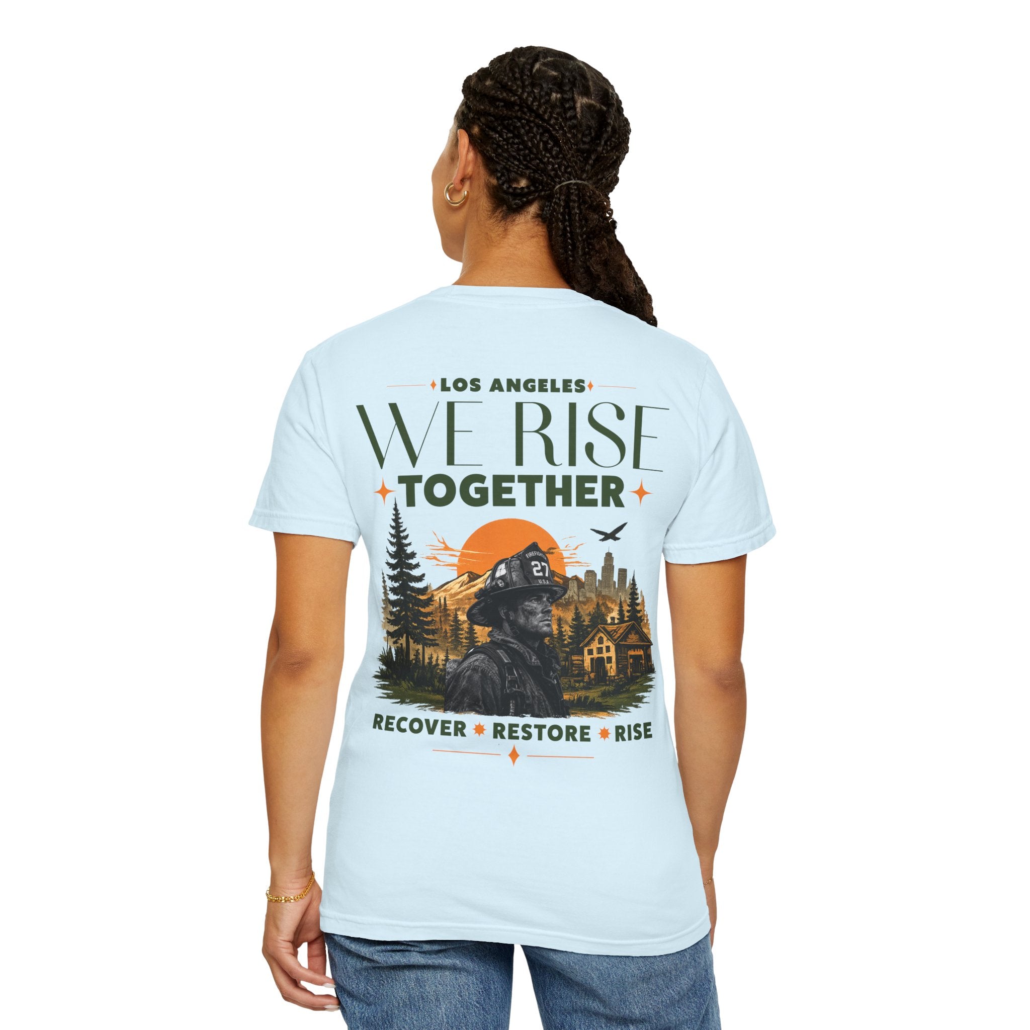 We Rise Together — Los Angeles Recovery T-Shirt