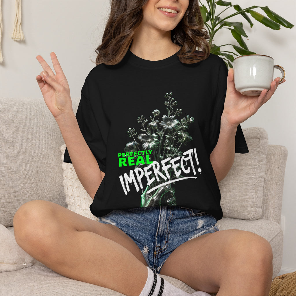 Perfectly Real Imperfect Floral Streetwear T-Shirt