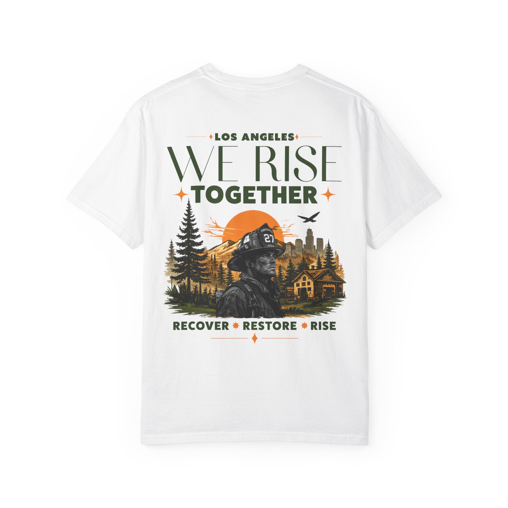 We Rise Together — Los Angeles Recovery T-Shirt