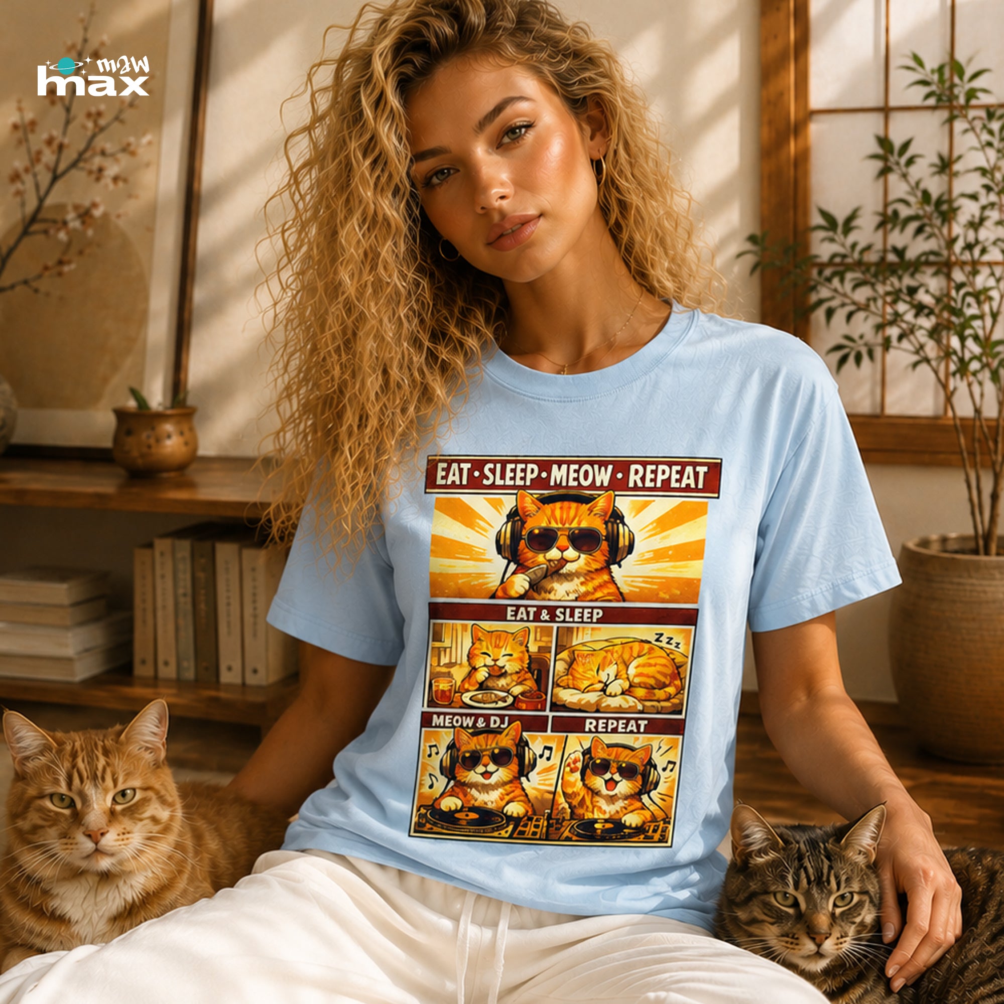 Funny Cat Mom T-Shirt — Cute Kitten Pet Lover Tee