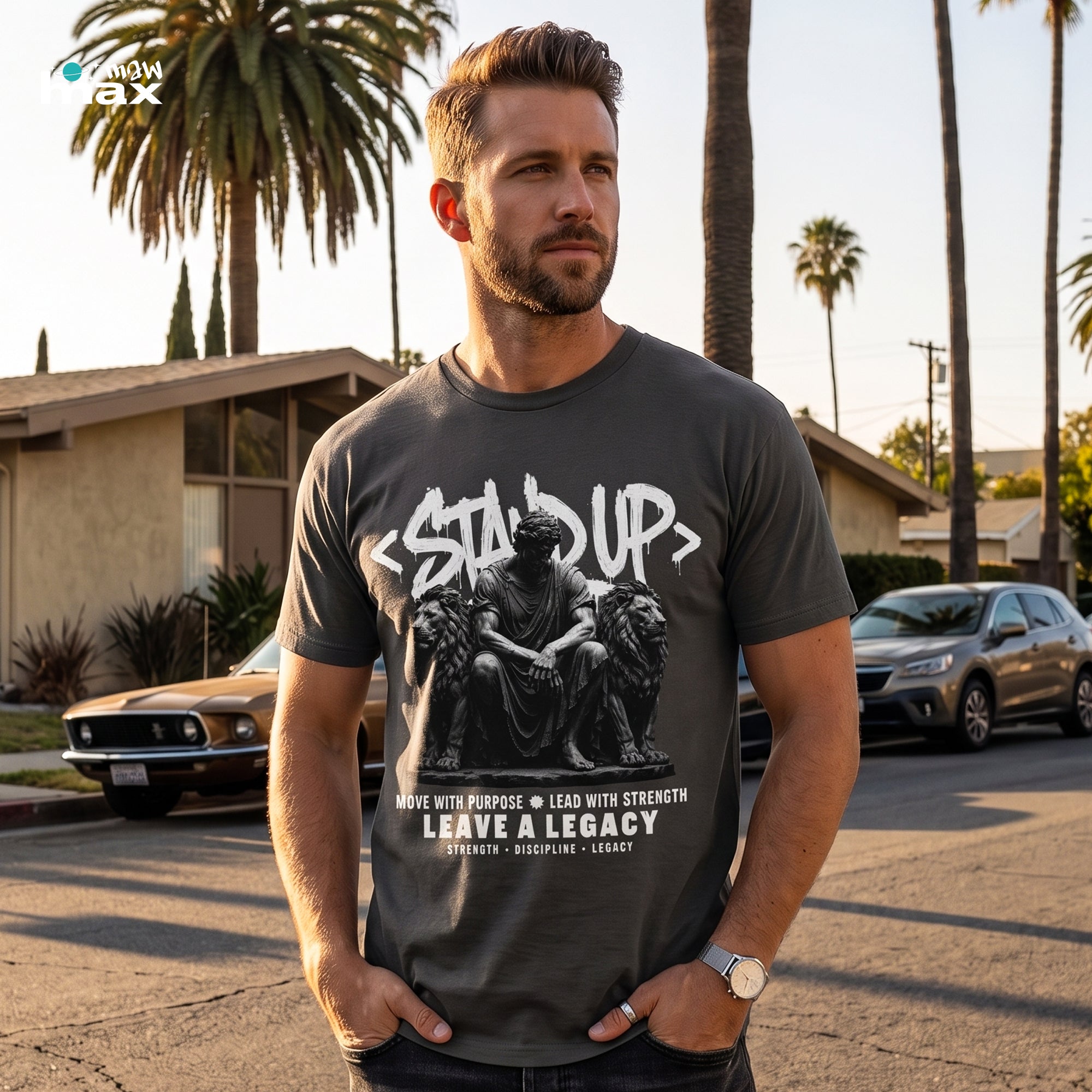 Stand Up —  Motivational Graphic T-Shirt