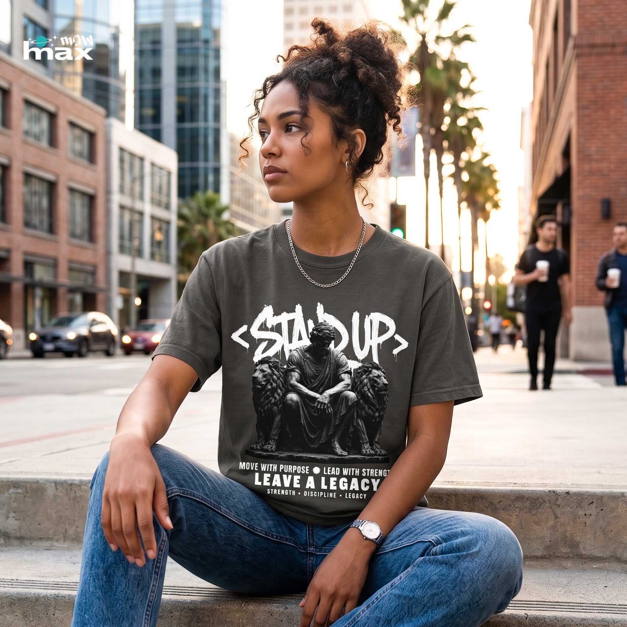 Stand Up —  Motivational Graphic T-Shirt