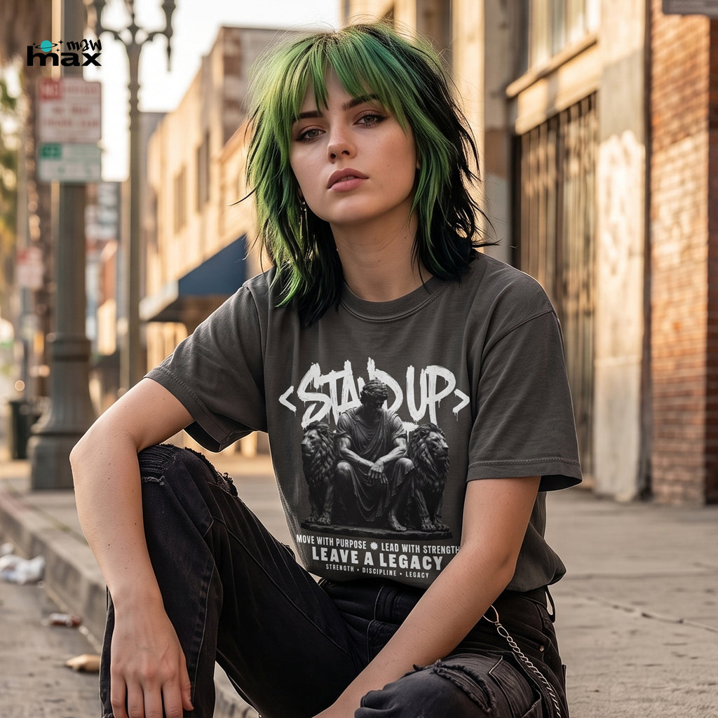 Stand Up —  Motivational Graphic T-Shirt