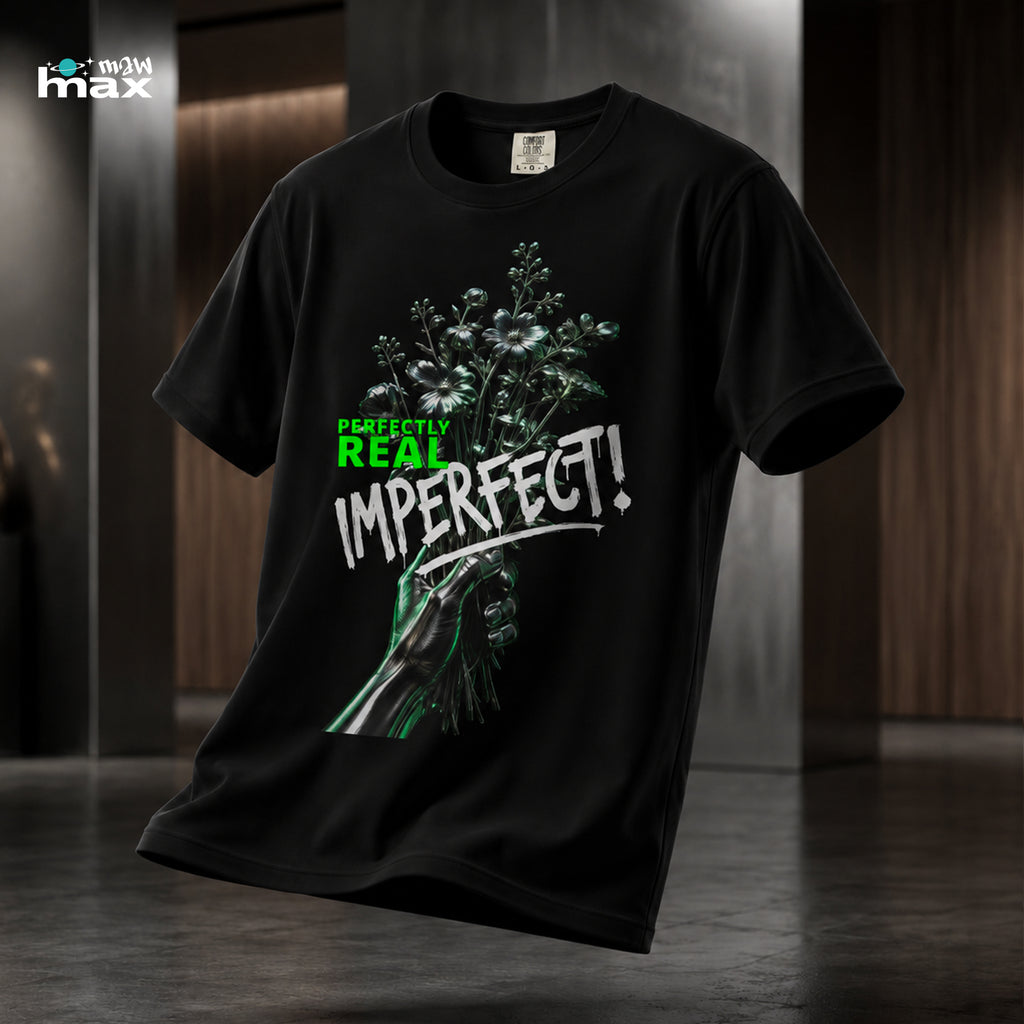 Perfectly Real Imperfect Floral Streetwear T-Shirt