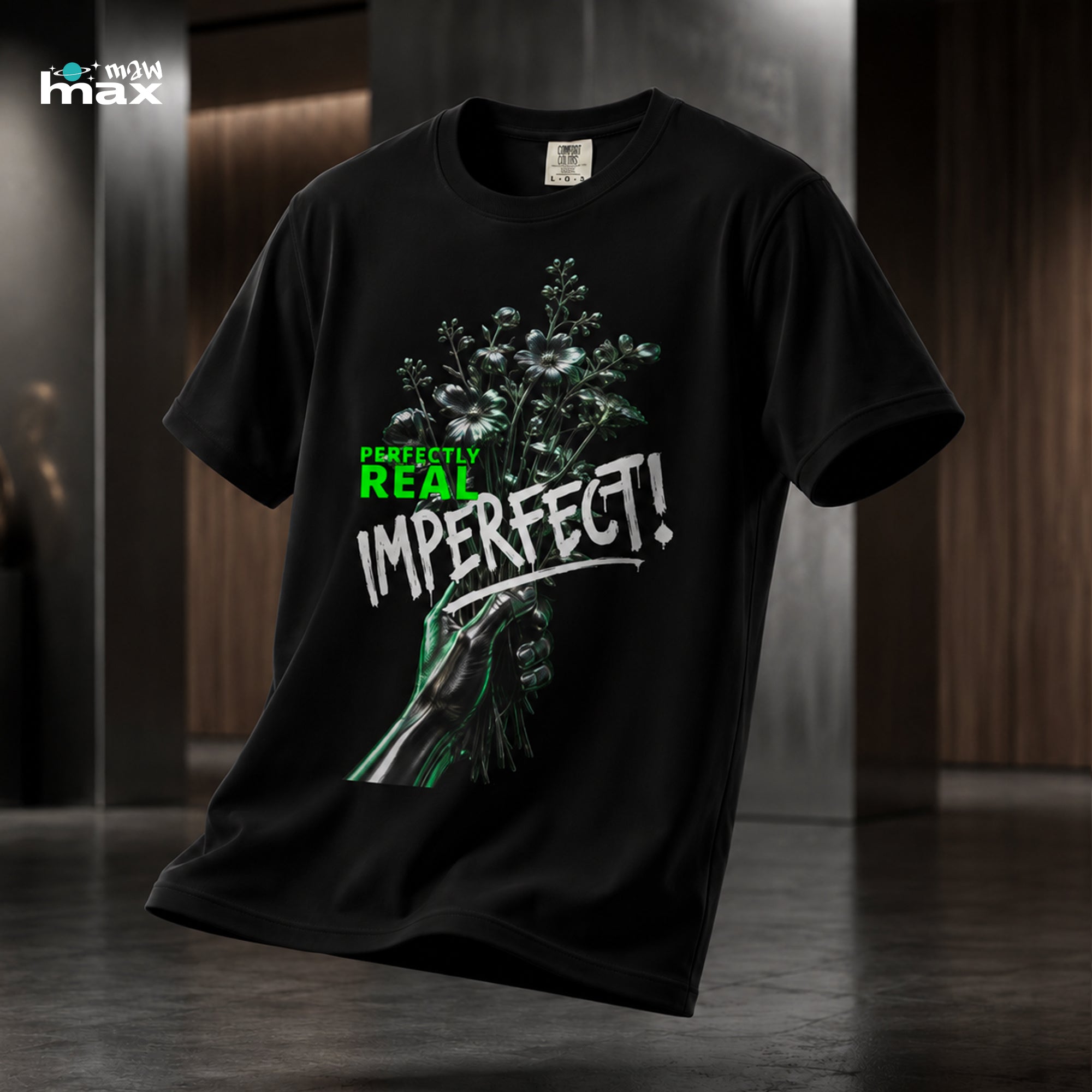 Perfectly Real Imperfect Floral Streetwear T-Shirt