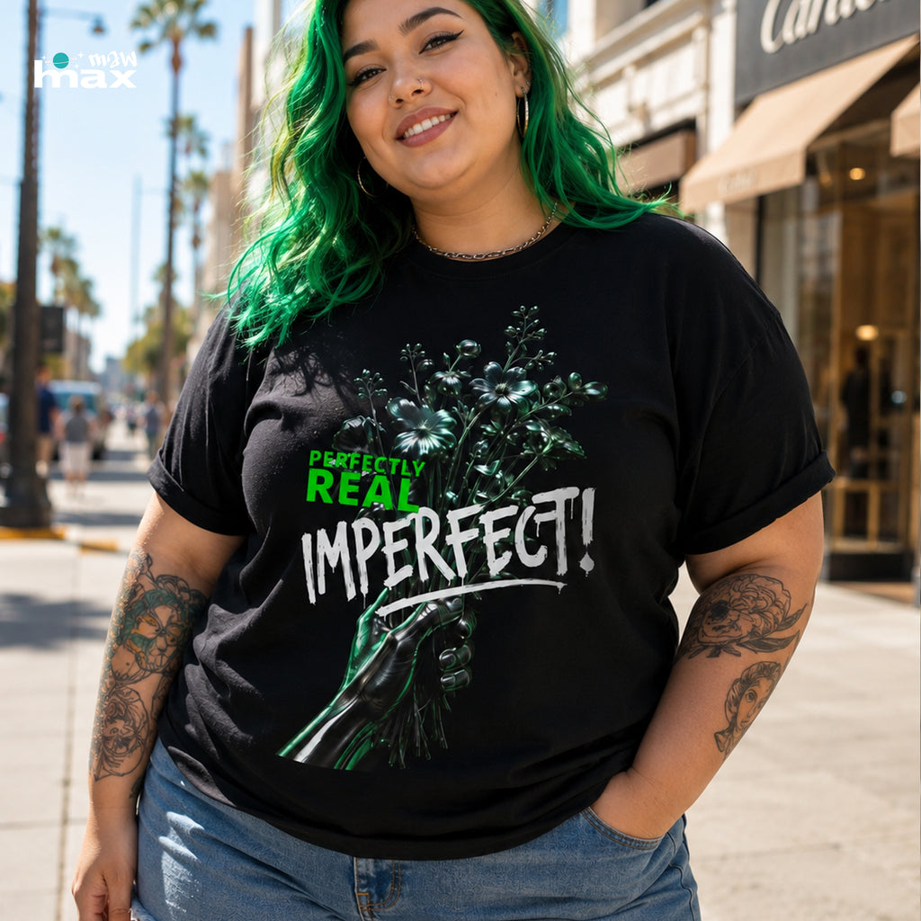 Perfectly Real Imperfect Floral Streetwear T-Shirt