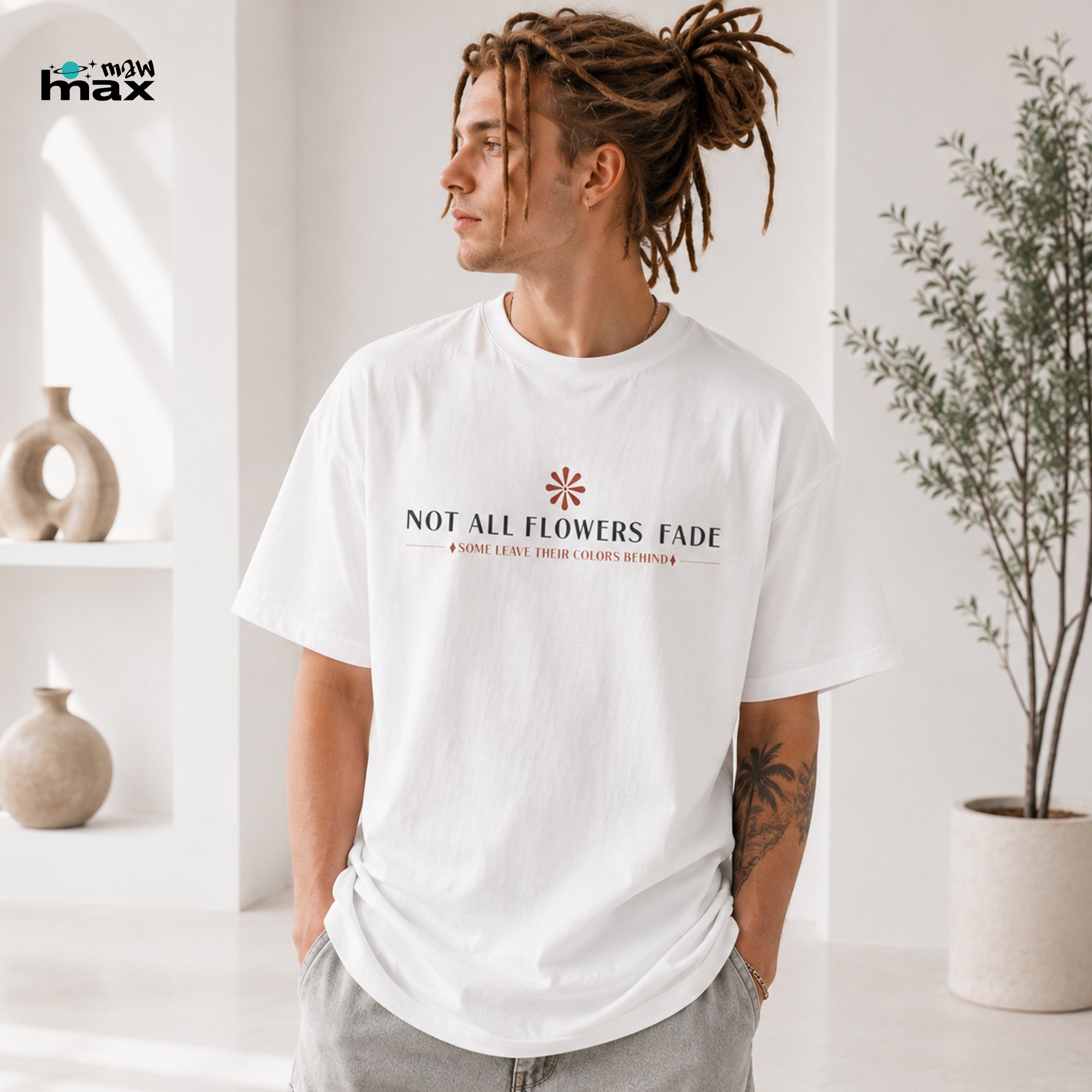 Not All Flowers Fade T-Shirt — Floral Vintage Graphic Tee