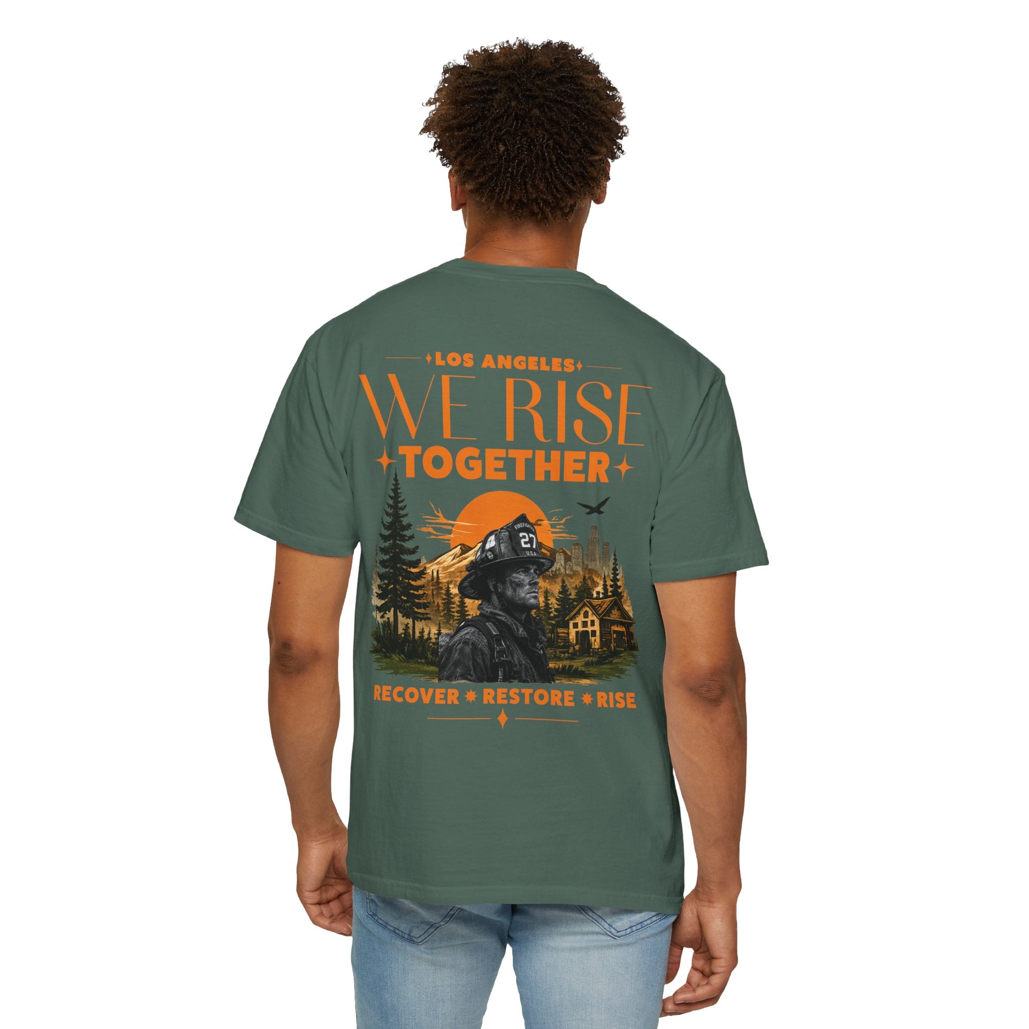 We Rise Together — Los Angeles Recovery T-Shirt