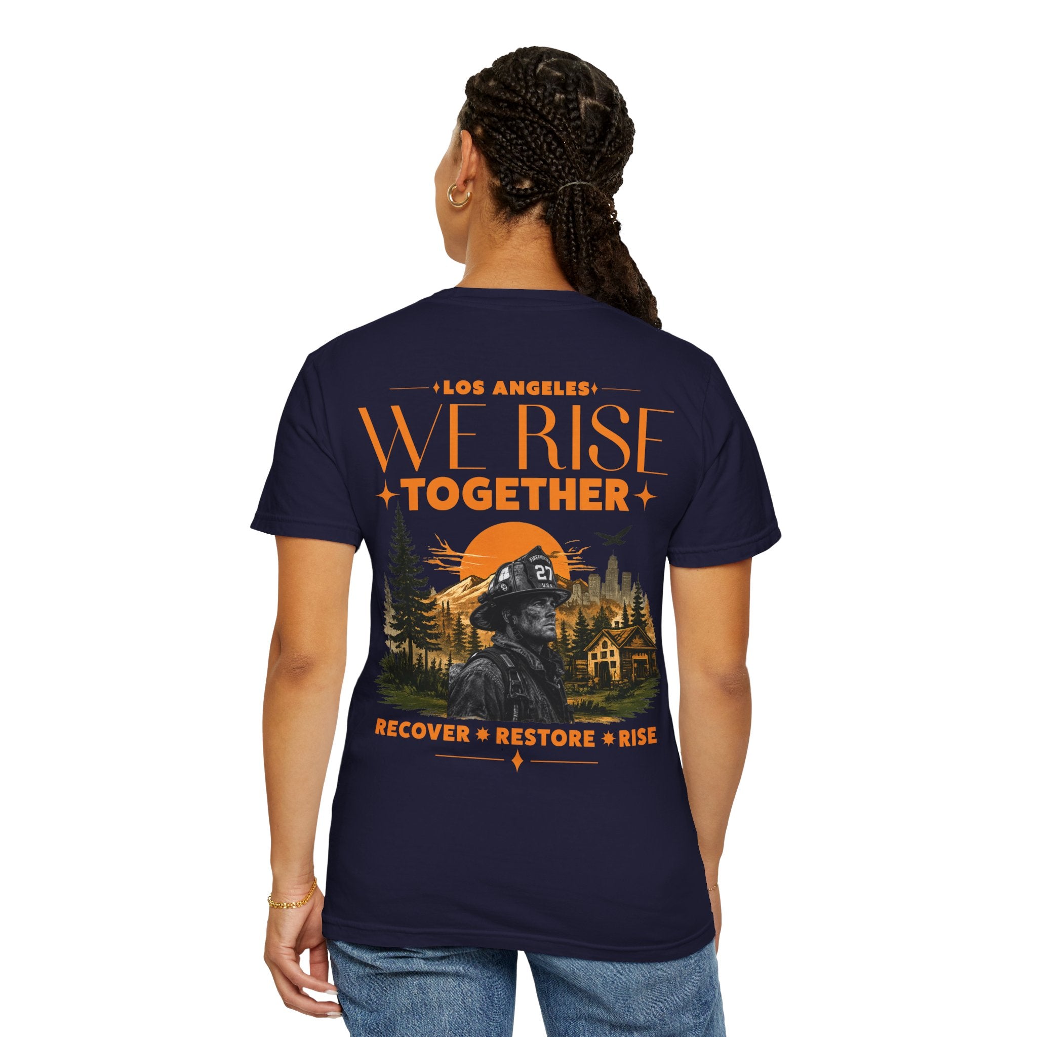 We Rise Together — Los Angeles Recovery T-Shirt